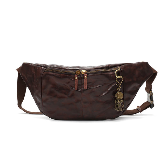 Bolsa de Cintura Vintage en Cuero Genuino para Hombre - Image 11