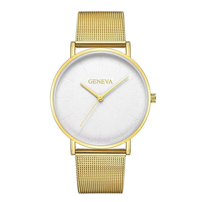 Reloj de Acero Inoxidable Geneva para Hombre con Malla Metálica - Image 9