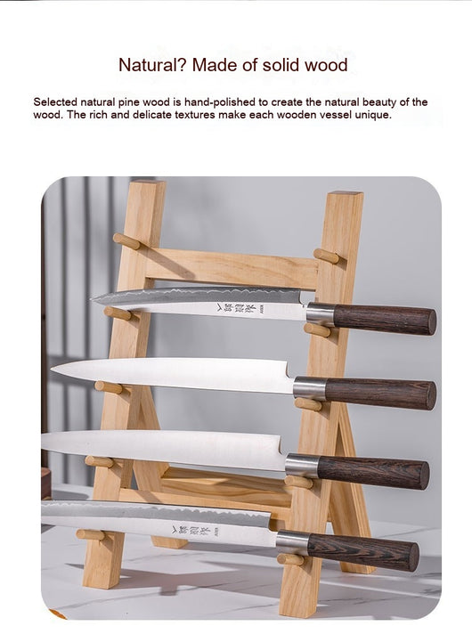Soporte para Cuchillos de Madera Sapele - Organizador de Cocina Premium - Image 16