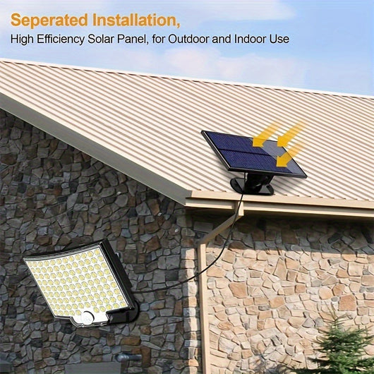 Luz Solar LED Dividida 106LED Exterior Impermeable con Sensor de Movimiento - Image 4