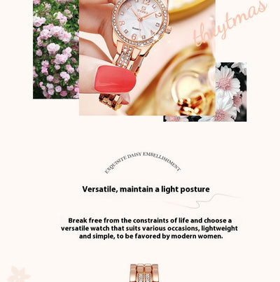 Reloj de Pulsera Impermeable para Mujer con Hebilla y Movimiento de Cuarzo - Image 6