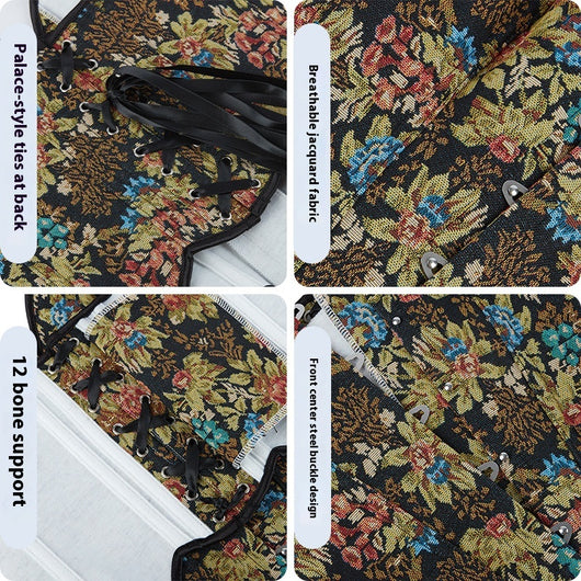 Corsé Reductor Jacquard sin Encaje con Varillas - Image 4