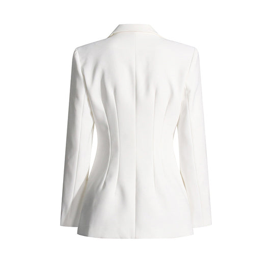 Blazer Slim Fit Patchwork para Mujer - Diseño Moderno y Versátil - Image 18