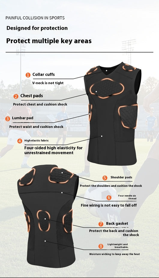 Chaleco Deportivo Ajustado Secado Rápido Anti-Golpes para Baloncesto - Image 16