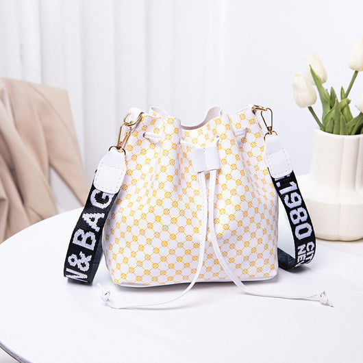 Bolso Bucket de Cuero PU Multicapa para Mujer - Bolso Crossbody Elegante y Versátil - Image 9