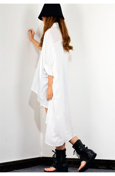 Camisa Casual Mujer con Parches de Moda - Manga Corta y Cuello Solapa - Image 9
