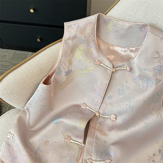 Chaleco Elegante Estilo Chino con Botones de Rana para Mujer - Image 10
