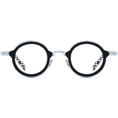 Armazón de Gafas Redondo en Titanio Ensamblado - Image 4