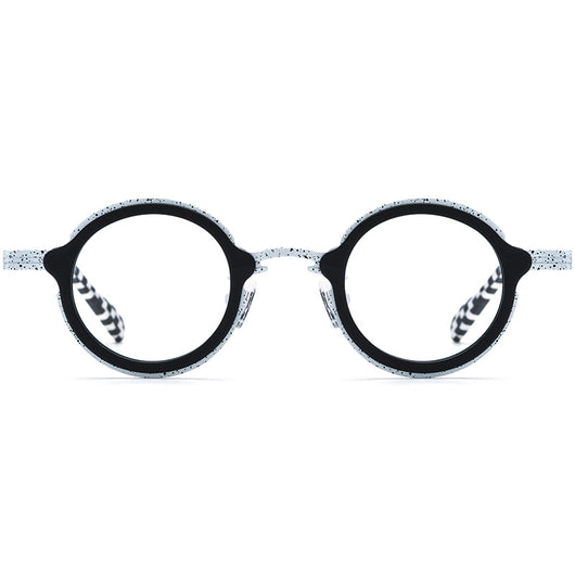Armazón de Gafas Redondo en Titanio Ensamblado - Image 4