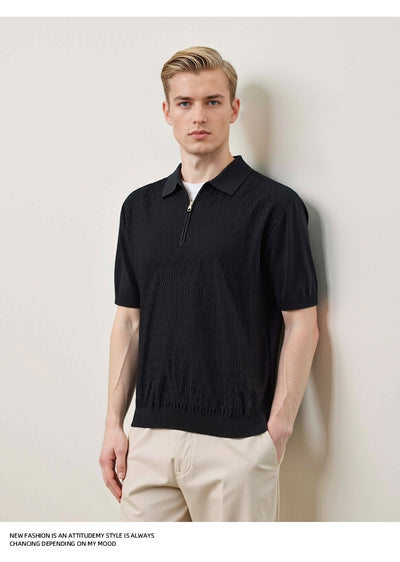 Polo Slim Fit con Textura Twist - Diseño Minimalista y Versátil - Image 16