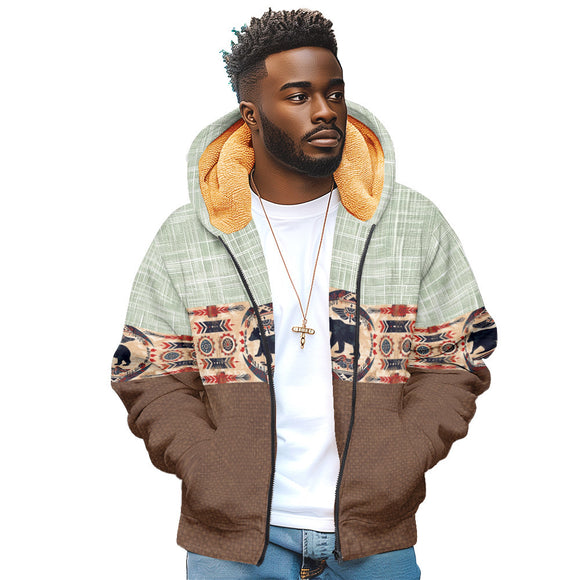 Sudadera Térmica con Capucha y Cierre Frontal para Invierno