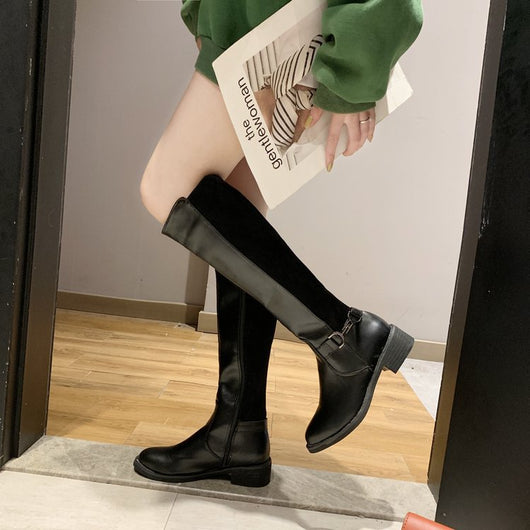 Botas Altas Bicolor para Otoño e Invierno - Image 3