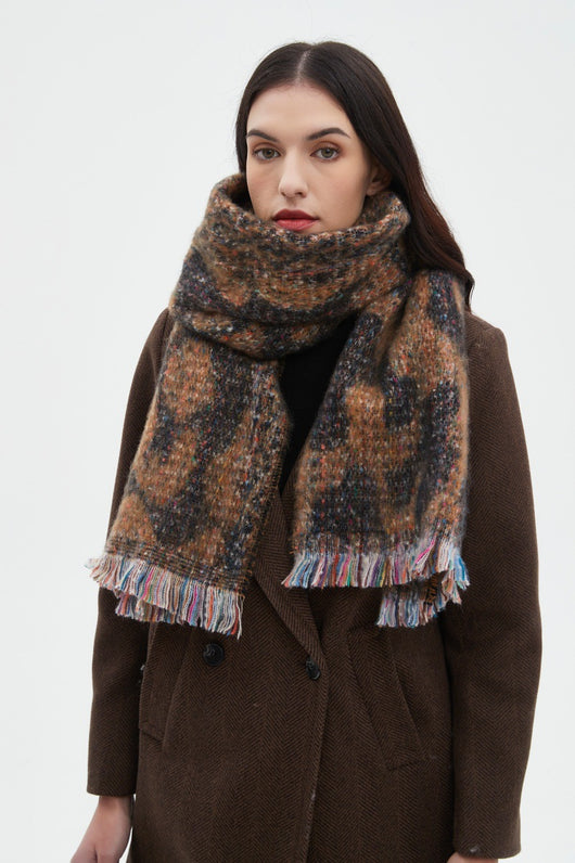 Bufanda Corta Estampado Leopardo Unisex - Diseño Europeo y Americano - Image 18