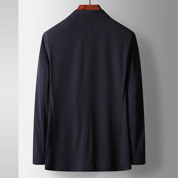 Blazer Ejecutivo Elástico de Color Liso para Hombre