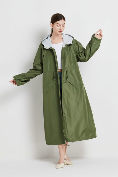Gabardina Impermeable de Largo Medio para Mujer - Image 18