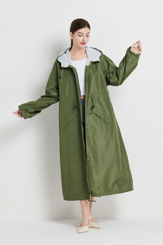 Gabardina Impermeable de Largo Medio para Mujer - Image 18