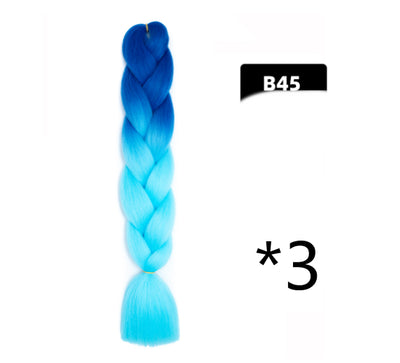 Peluca Trenzada Degradada Fibra Química Alta Temperatura - Image 37