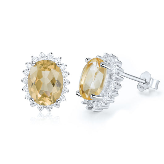 Aretes de Plata 925 con Topacio Natural y Peridoto - Joyería Fina de Lujo - Image 4