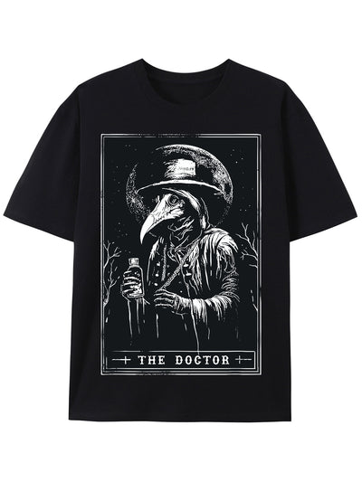 Camiseta Casual de Algodón para Hombre con Estampado de Horror y Misterio - Image 9