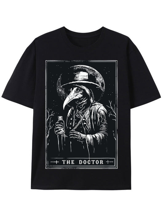 Camiseta Casual de Algodón para Hombre con Estampado de Horror y Misterio - Image 9