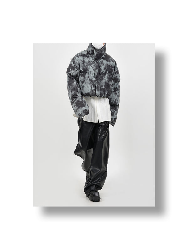 Chaqueta de Algodón Teñida a Mano - Diseño Corto y Exclusivo