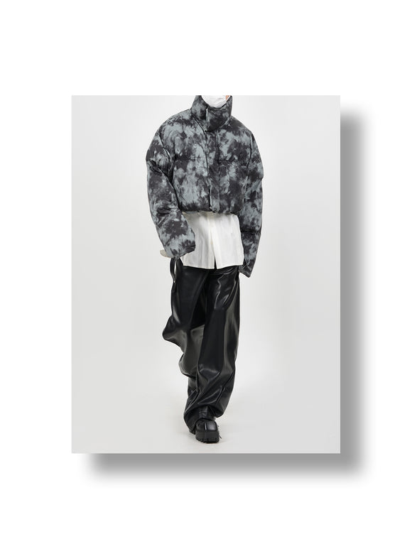 Chaqueta de Algodón Teñida a Mano - Diseño Corto y Exclusivo