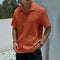 Camisa Casual Retro Resort con Cuello Solapa para Hombre