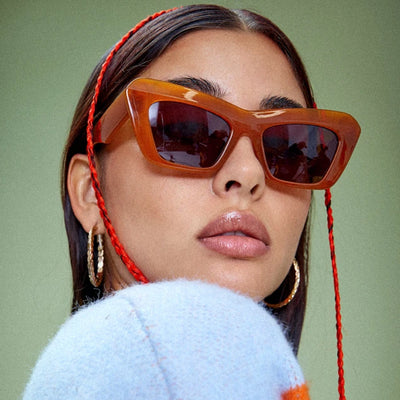 Gafas de Sol Retro Hip Hop Ojo de Gato Triangular para Mujer - Image 9