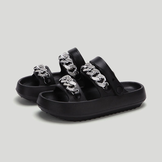 Sandalias Deportivas Mujer con Suela Gruesa - Zapatillas Reversibles Playa y Casa - Image 2