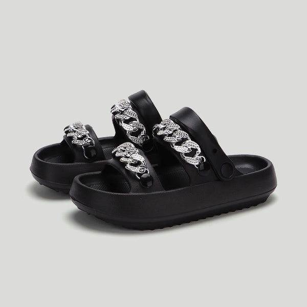 Sandalias Deportivas Mujer con Suela Gruesa - Zapatillas Reversibles Playa y Casa - Image 2