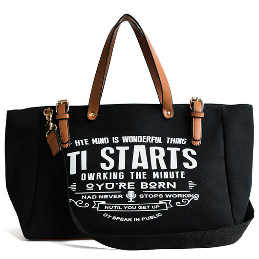 Bolsa Mensajero de Lona - Cartera Tote Elegante para Hombre y Mujer