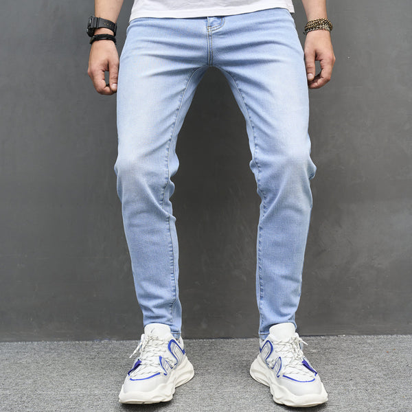 Jeans Skinny Elásticos de Algodón para Hombre