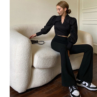 Pantalones Acampanados de Cintura Alta Reductores para Mujer - Image 13