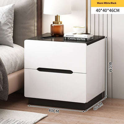 Mesita de Noche Compacta con Estante y Gabinete de Almacenamiento - Image 24