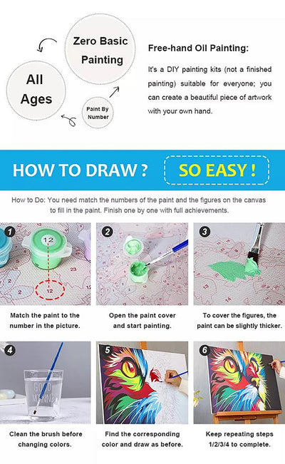Kit de Pintura Digital al Óleo 6 Piezas con Marco 15x20 - DIY - Image 13