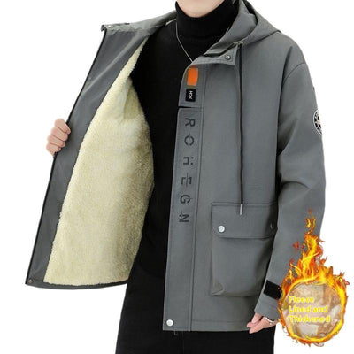 Chaqueta Térmica Acolchada con Capucha para Hombre - Abrigo Casual Invierno - Image 5