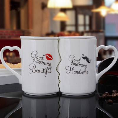 Taza de Cerámica para Parejas Kiss - Regalo Romántico para San Valentín - Image 4