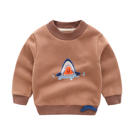 Sudadera Pullover para Niños Estilo Coreano con Cashmere - Image 3