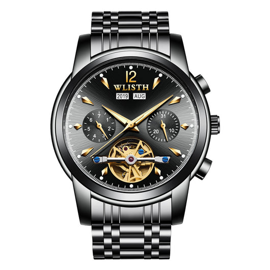 Reloj Mecánico Automático Multifunción Estilo Empresarial Coreano para Hombre - Image 4