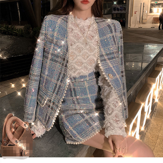 Traje de Dos Piezas Cuadros para Mujer - Elegancia Casual y Profesional - Image 6