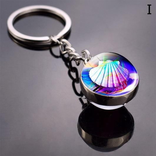 Llavero Esfera de Vidrio con Tortuga y Estrella de Mar - Diseño Divertido - Image 38