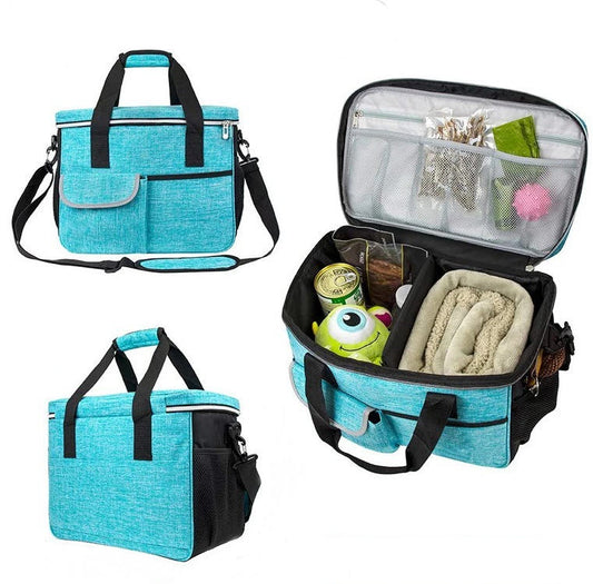Bolsa Térmica Portátil para Mascotas con Recipiente Plegable