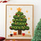 Kit de Bordado Navideño con Sello Ruso - Paquete DIY para Bordado a Mano