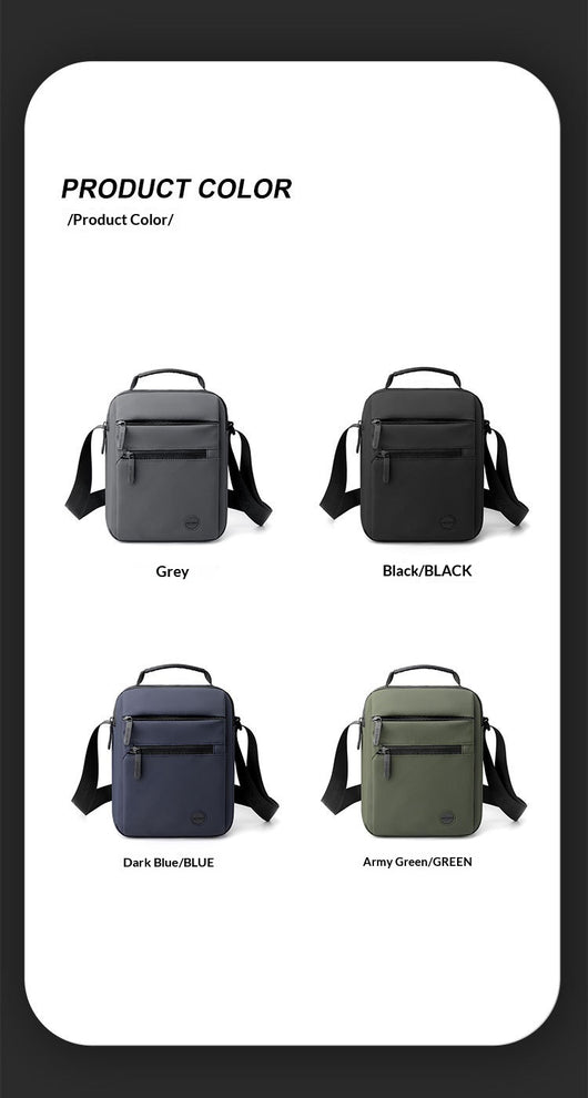 Bolsa Bandolera Impermeable para Hombre - Diseño Casual de Un Solo Hombro - Image 23