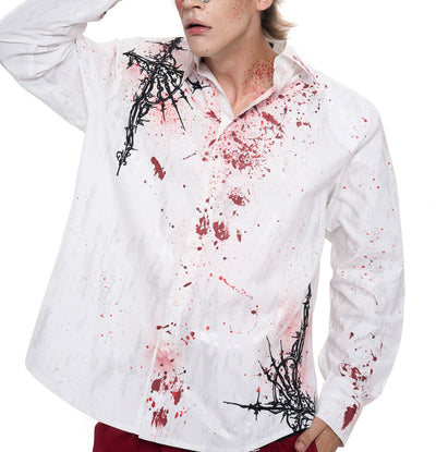 Camisa Acolchada Gothic Otoñal con Bordados en Hombros - Image 12