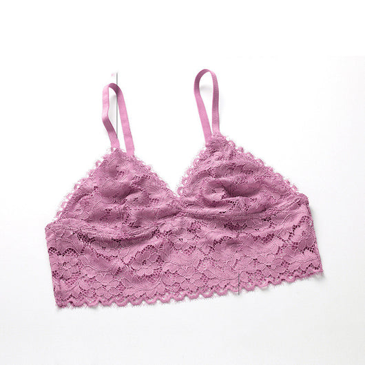 Conjunto de Brasier de Encaje sin Varillas para Mujer - Image 11