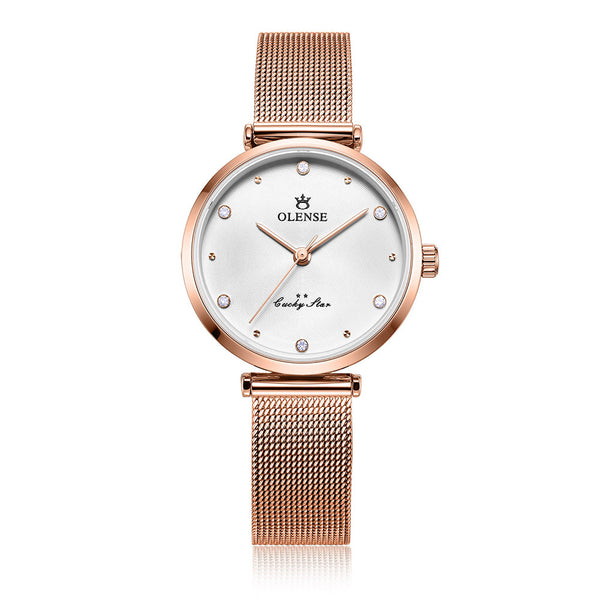 Reloj de Dama Acero Inoxidable con Malla Moderna