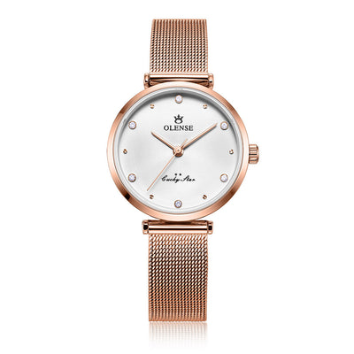 Reloj de Dama Acero Inoxidable con Malla Moderna - Image 2