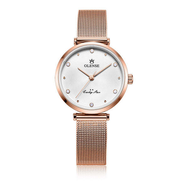 Reloj de Dama Acero Inoxidable con Malla Moderna