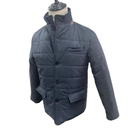 Blazer Retro Británico para Hombre con Cuello Alzado y Botones - Image 15